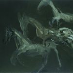 tri kone /three horses/ 100x70