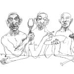 večera /supper/ IV. 42x30