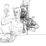 večera /supper/ VII. 42x30