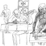 večera /supper/ XXXVI. 42x30