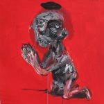 svätí za dedinou /saints beyond the village/ XIV. 60x60