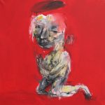svätí za dedinou /saints beyond the village/ X. 60x60