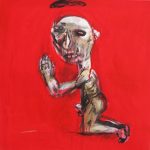 svätí za dedinou /saints beyond the village/ V. 60x60