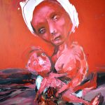 madona s uterákom /madonna with a towel/ 90x110