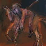 mýtus /fable/ ranený jazdec /wounded horseman/ 70x100