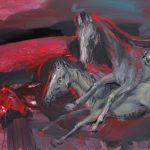 koňovia /horses/ 100x70