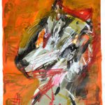 portrét vlka /portrait of wolf/ IV. 40x50