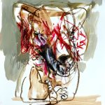 portrét vlka /portrait of wolf/ I. 40x50