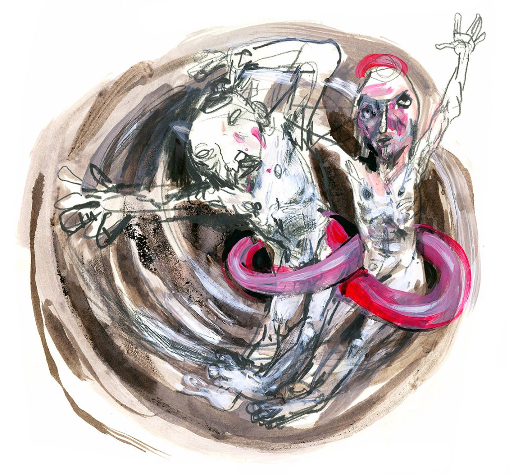 Lasica blues XIV. 30x30