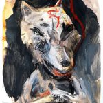 portrét vlka /portrait of wolf/ XIII. 40x50