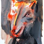 portrét vlka /portrait of wolf/ XIV. 40x50
