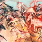 stádo koní /herd of horses/ I. 180x140