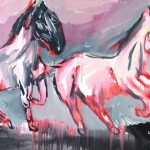veľmi malé stádo/very small herd/ II. 120x40