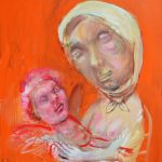 madonna /orange/ 100x120