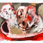v lodi /in the boat/ 40x30
