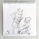 kresba pre Rúfusa /drawing for Rúfus/ 20 x 20