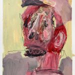 busta - koronadenník - karantéma /bust - coronadiary - quarantheme/ 42 x 30