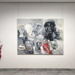 nedbalka gallery / bratislava / ravens, busts and flowers