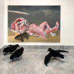 nedbalka gallery / bratislava / ravens, busts and flowers