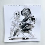 korona denník - karantéma /corona diary - quarantheme/ nonsense 30x30