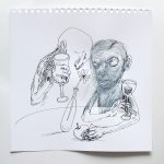 korona denník - karantéma /corona diary - quarantheme/ nonsense 30x30