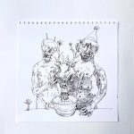 korona denník - karantéma /corona diary - quarantheme/ nonsense 30x30